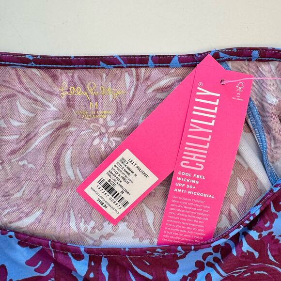 Lilly Pulitzer Braedyn Dress UPF 50+ Abaco Blue Feels Like a Shellebrit | M NWT - Picture 9 of 11